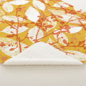 Herfstbladeren: Golden Repeat Sherpa Deken (3/4)