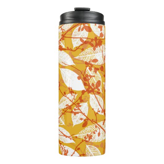 Herfstbladeren: Golden Repeat Thermosbeker (Voorkant)