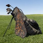 herfstbladeren golfhanddoek (Groen)