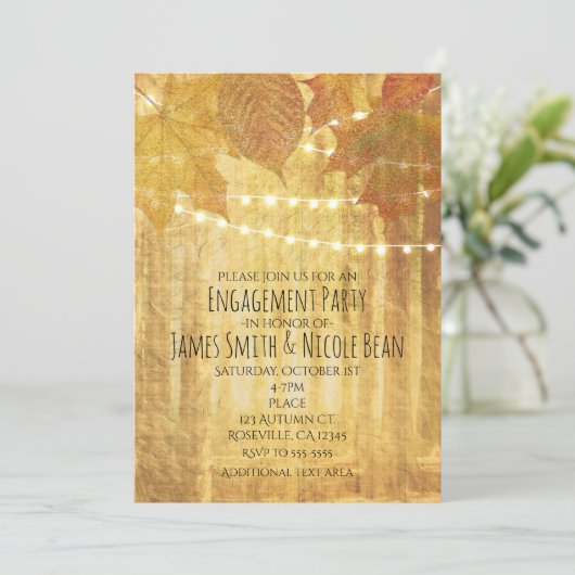 Herfstbladeren Gouden Herfst Landelijke Bossen Uit Kaart (Staand voorkant)