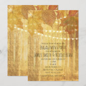 Herfstbladeren Gouden Herfst Landelijke Bossen Uit Kaart (Voorkant / Achterkant)