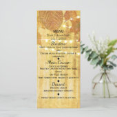 Herfstbladeren Gouden Herfst Rustieke Bossen Menu (Staand voorkant)