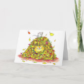 Herfstbladeren Groeten Kaart (Voorkant)