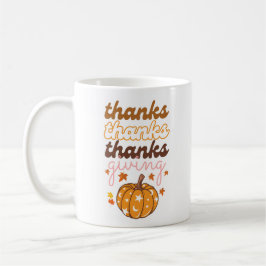 Herfstbladeren Groovy Pumpkin Vakantie Thanksgivin Koffiemok