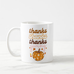 Herfstbladeren Groovy Pumpkin Vakantie Thanksgivin Koffiemok