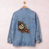 Herfstbladeren. Halloween patroon. Denim Jacket (Hangar)