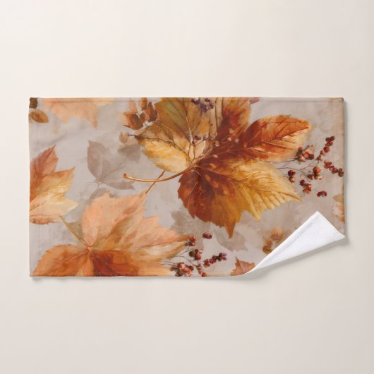  herfstbladeren handdoek (Handdoek)
