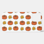 Herfstbladeren: handgetekend pompoenpatroon Case-Mate iPhone case (Achterkant (horizontaal))