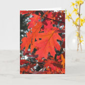 HERFSTBLADEREN HELLO WENSKAART KAART (Gele Bloem)