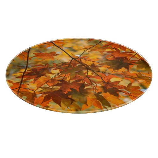 Herfstbladeren Herfst bladeren Natuur Snijplank (Hoek)