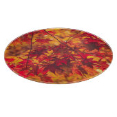 herfstbladeren Herfst bladeren rode Natuur Snijplank (Hoek)