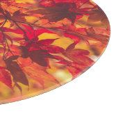 herfstbladeren Herfst bladeren rode Natuur Snijplank (Hoek)