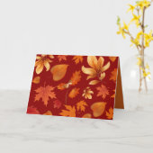 Herfstbladeren Herfst Bliss  Kaart (Gele Bloem)