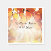 herfstbladeren herfst bruiloft Collectie servetten (Voorkant)