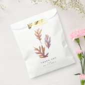 Herfstbladeren herfst bruiloft dank je wel bedankzakje (Gezegeld)