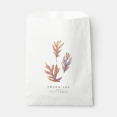 Herfstbladeren herfst bruiloft dank je wel bedankzakje (Voorkant)