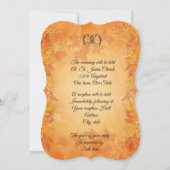 Herfstbladeren Herfst bruiloft Uitnodiging (Achterkant)