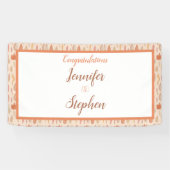 Herfstbladeren Herfst Bruiloft Uitnodiging Spandoek (Horizontaal)