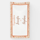 Herfstbladeren Herfst Bruiloft Uitnodiging Spandoek (Verticaal)