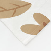 Herfstbladeren herfst in warme winter Gezellig blo Fleece Deken (Hoek)