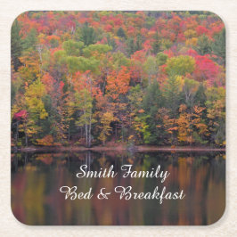 herfstbladeren Herfst kleur scène papier Onderzett Kartonnen Onderzetters