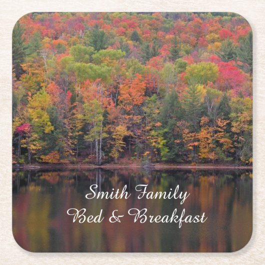 herfstbladeren Herfst kleur scène papier Onderzett Kartonnen Onderzetters (Voorkant)