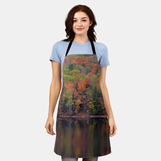 herfstbladeren Herfst kleur scène Schort (Gedragen)