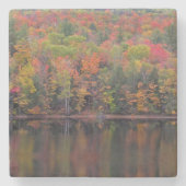 herfstbladeren Herfst kleur scène steen Onderzette Stenen Onderzetter (Voorkant)