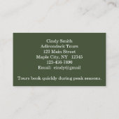 herfstbladeren Herfst kleur scène Visitekaartje (Achterkant)