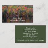 herfstbladeren Herfst kleur scène Visitekaartje (Voorkant / Achterkant)