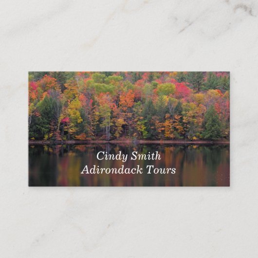 herfstbladeren Herfst kleur scène Visitekaartje (Voorkant)