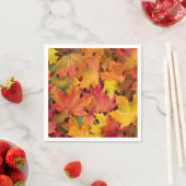 Herfstbladeren Herfst Kleur Trouw Cocktail Servet (Insitu)