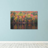 Herfstbladeren Herfst Kleurenscène Canvas Print (Insitu (Houten vloer))