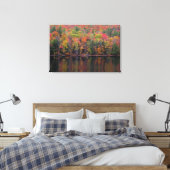 Herfstbladeren Herfst Kleurenscène Canvas Print (Insitu (Slaapkamer))