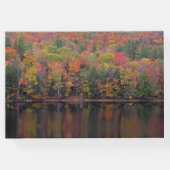 Herfstbladeren Herfst Kleurenscène Gastenboek (Achterkant)