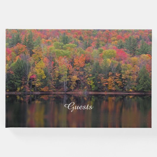 Herfstbladeren Herfst Kleurenscène Gastenboek (Voorkant)