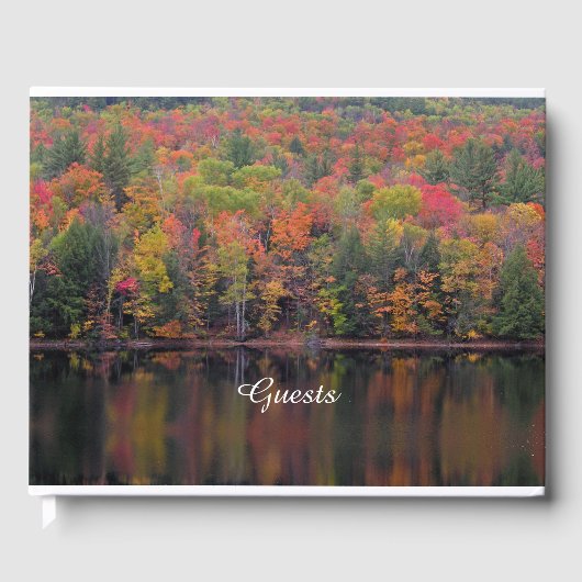 Herfstbladeren Herfst Kleurenscène Gastenboek (Voorkant)