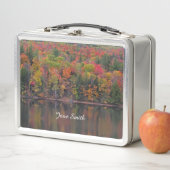 Herfstbladeren Herfst Kleurenscène Metalen Lunchbo (In situ)