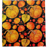 Herfstbladeren Herfst Kleurrijke Natuur Seizoensbl Douchegordijn (Voorkant)