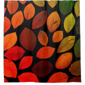 Herfstbladeren Herfst Kleurrijke Natuur Seizoensbl Douchegordijn (Voorkant)