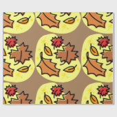 Herfstbladeren Herfst kleurrijke seizoensgebonden  Cadeaupapier (Vlak)