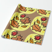 Herfstbladeren Herfst kleurrijke seizoensgebonden  Cadeaupapier (Uitgerold)