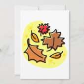 Herfstbladeren Herfst kleurrijke seizoensgebonden  Kaart (Voorkant)