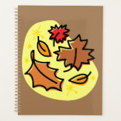 Herfstbladeren Herfst kleurrijke seizoensgebonden Planner (Voorkant)