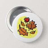 Herfstbladeren Herfst kleurrijke seizoensgebonden Ronde Button 7,6 Cm (Voorkant /achterkant)