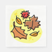 Herfstbladeren Herfst kleurrijke seizoensgebonden  Servet (Voorkant)