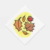 Herfstbladeren Herfst kleurrijke seizoensgebonden  Servet (Hoek)