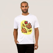 Herfstbladeren Herfst kleurrijke seizoensgebonden  T-shirt (Voorkant volledig)