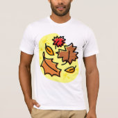 Herfstbladeren Herfst kleurrijke seizoensgebonden  T-shirt (Voorkant)