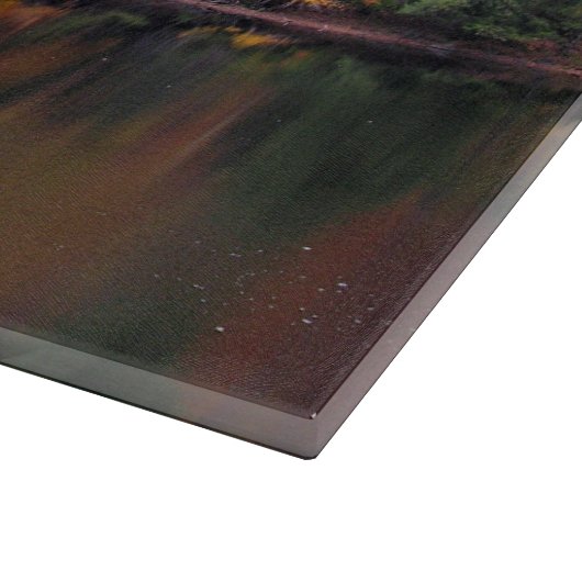 Herfstbladeren Herfst kleurscène snijplank (Hoek)